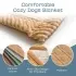 Car Pet Rear Seat Cushion Mat [Green-130x63CM-Brick]