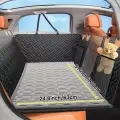 Car Pet Rear Seat Cushion Mat [Light Gray-130x63CM-Blockage]