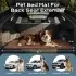 Car Pet Rear Seat Cushion Mat [Light Gray-130x63CM-Brick]